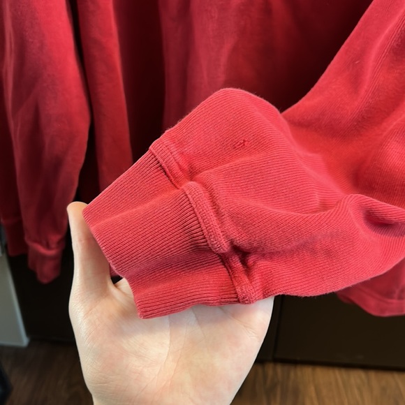 MEN’S RED QUARTER ZIP VINTAGE • BEST OFFER!! - Picture 3 of 5